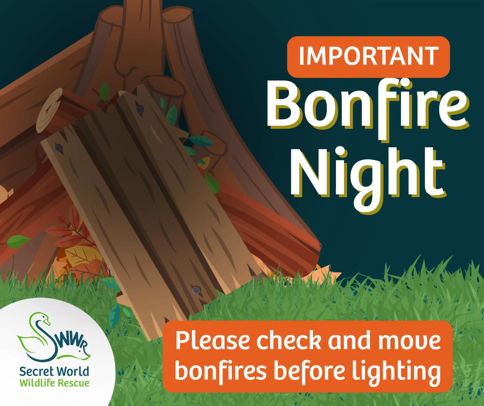 Remember wildlife this November! 🎆 As you prepare for Bonfire Night ...