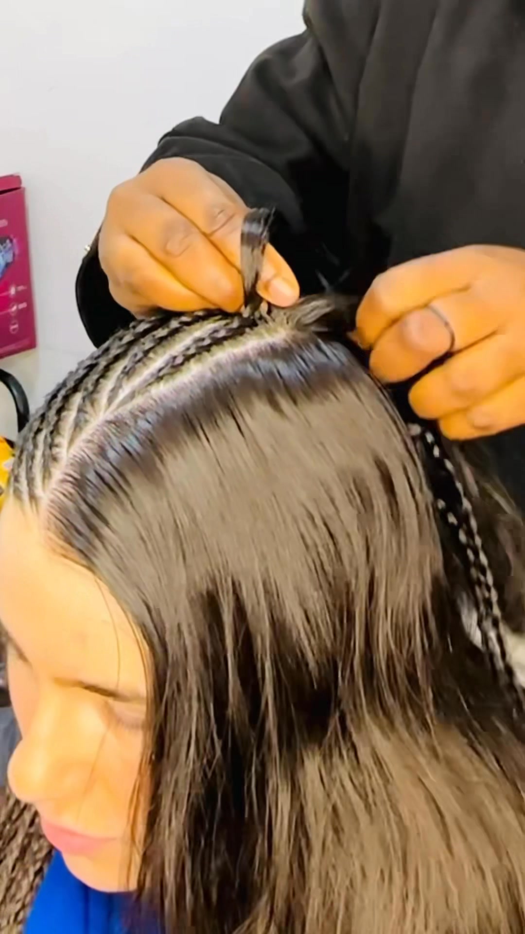 Tutorial: Fulani Braid without extension 🥰 #fulanibraids #cornrows # ...