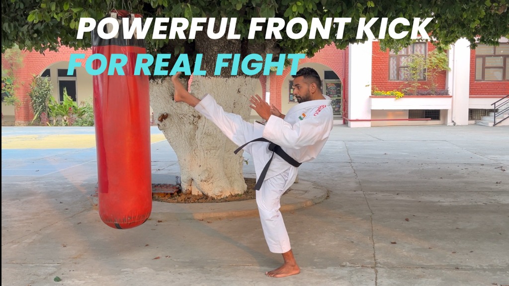 For Real Fight 👊 Karate Demonstrates Powerful Front Kick 💪 #post #video ...