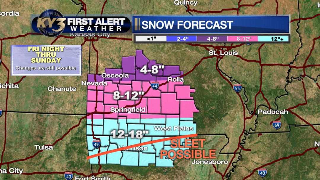 Significant winter storm for the Ozarks this weekend! Here's the latest ...