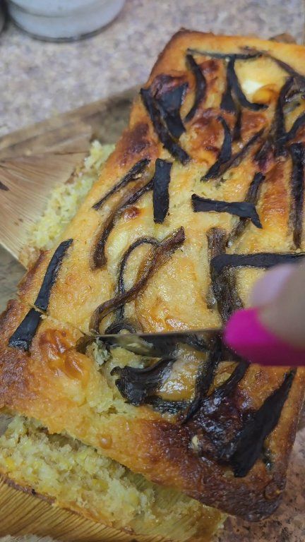 Pan de Elote con doble queso y rajas | En la cocina con Eldita | Facebook