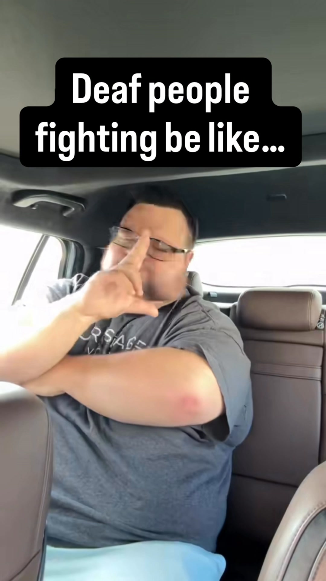 Deaf people be like…😅 #deaf #fight #signlanguage | Somedeafguy | Facebook