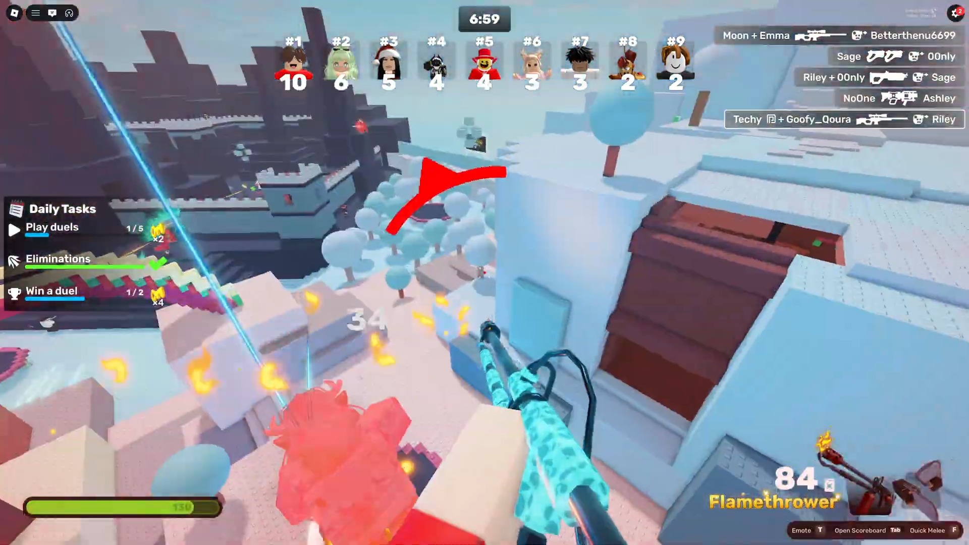 Techy Destroys in Rivals Gun Game to Rizz Girls #gaming #roblox ...