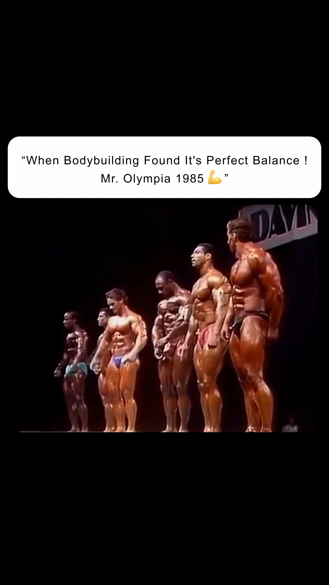 Top 3 at the 1985 Mr Olympia- Beckles, Gaspari and Haney