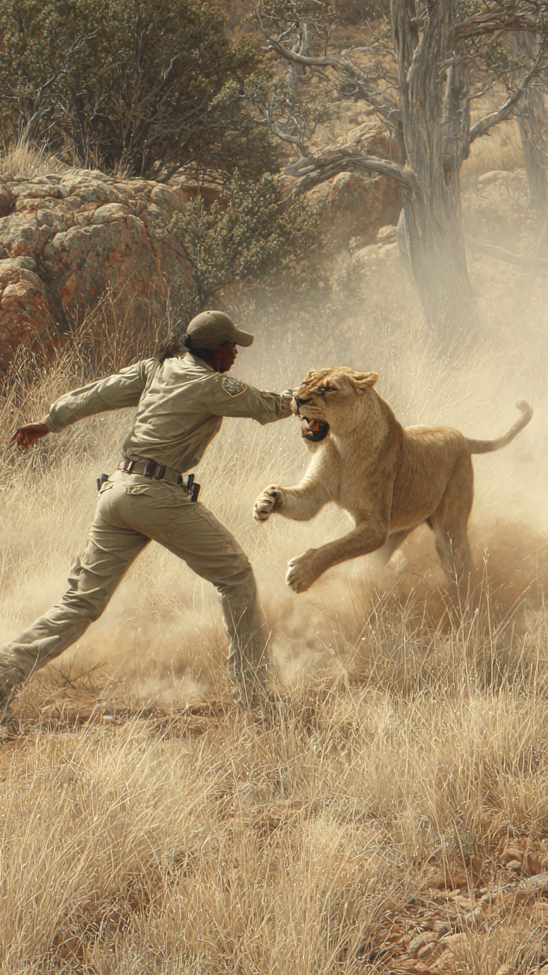 😱 WTF how does a lioness attack a ranger inside a reserve where this ...
