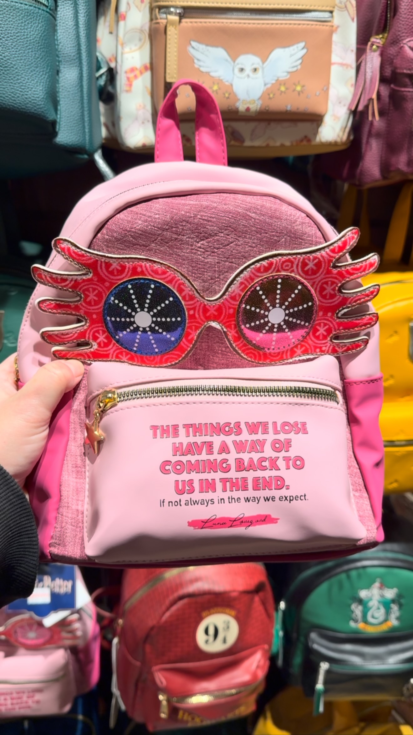 hp luna lovegood mini backpack Loungefly Harry Potter Lion Head Cosplay Product Details Make looking weird look awesome with this Loungefly Harry Potter Luna Lovegood Mini Backpack Harry Potter ~ Luna Lovegood