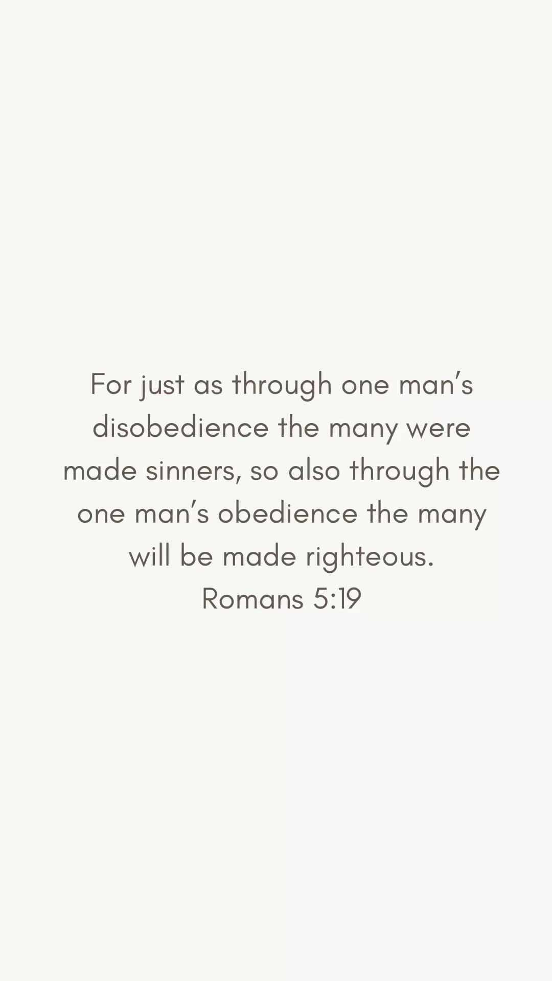 Romans 5:19 | Daily Bible Bits | Facebook