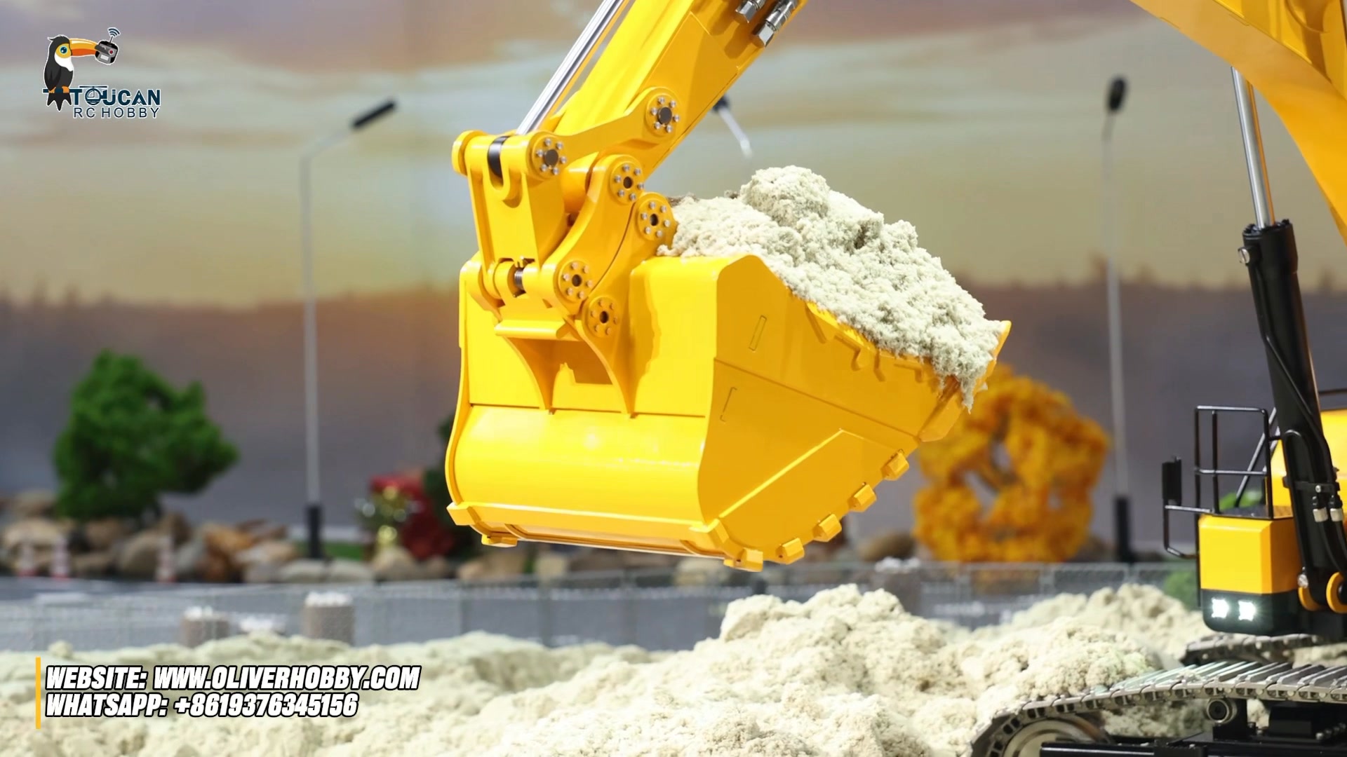 How to disassemble 1/12 scale C395 RC excavator to see all inside ...
