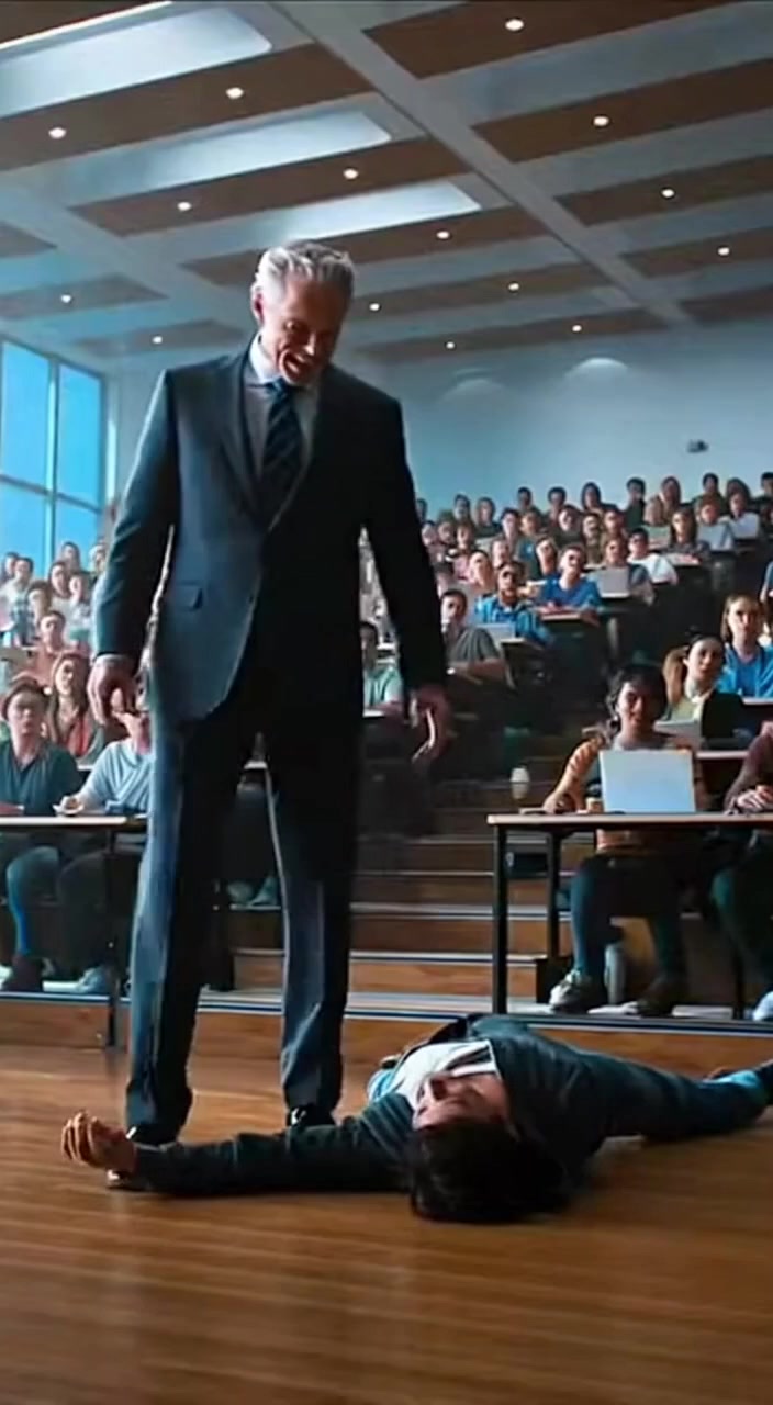 My professor kicked over my chair and mocked me for being 