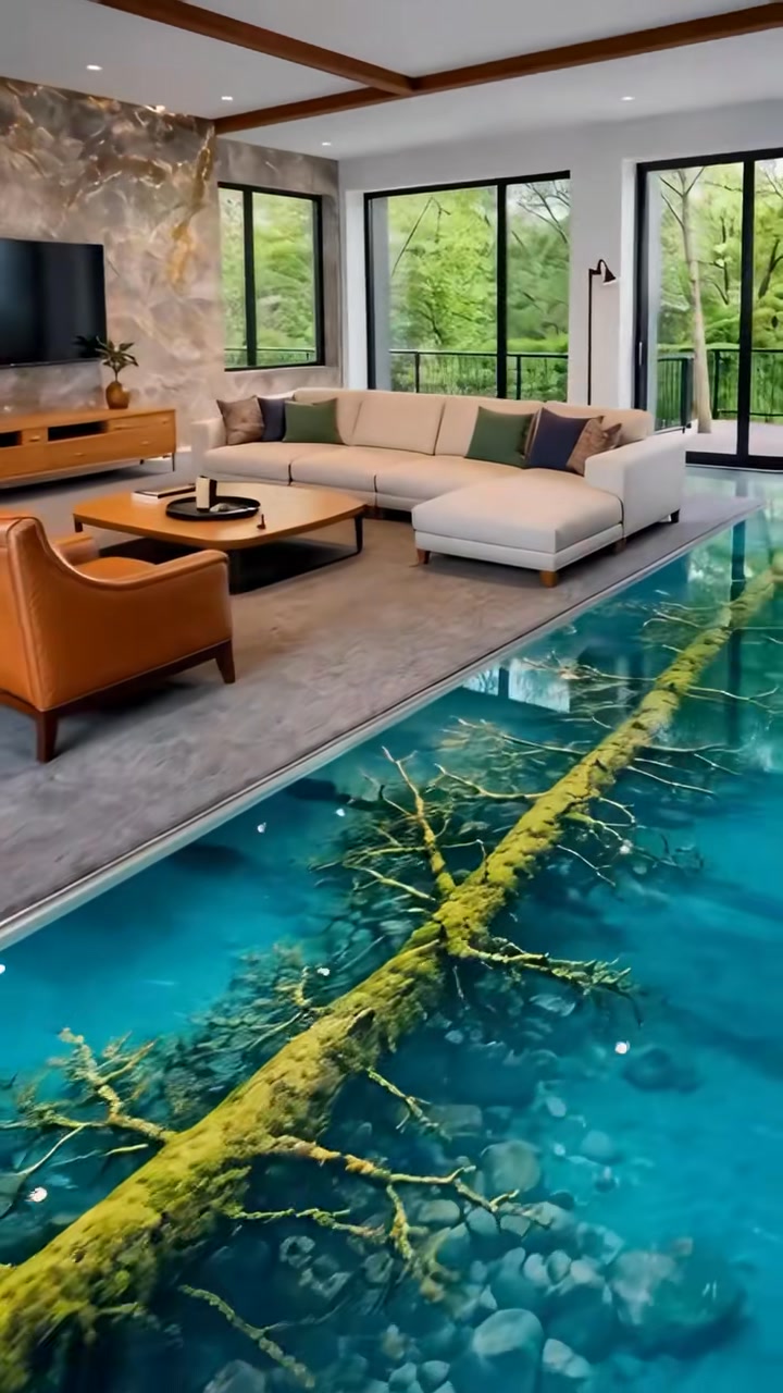 "This epoxy resin floor design is next level! 🤯 " #epoxy # ...