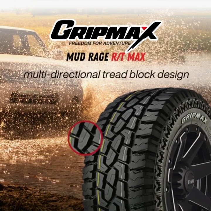 Gripmax Mud Rage R/T Max are aimed at SUV and light trucks, and