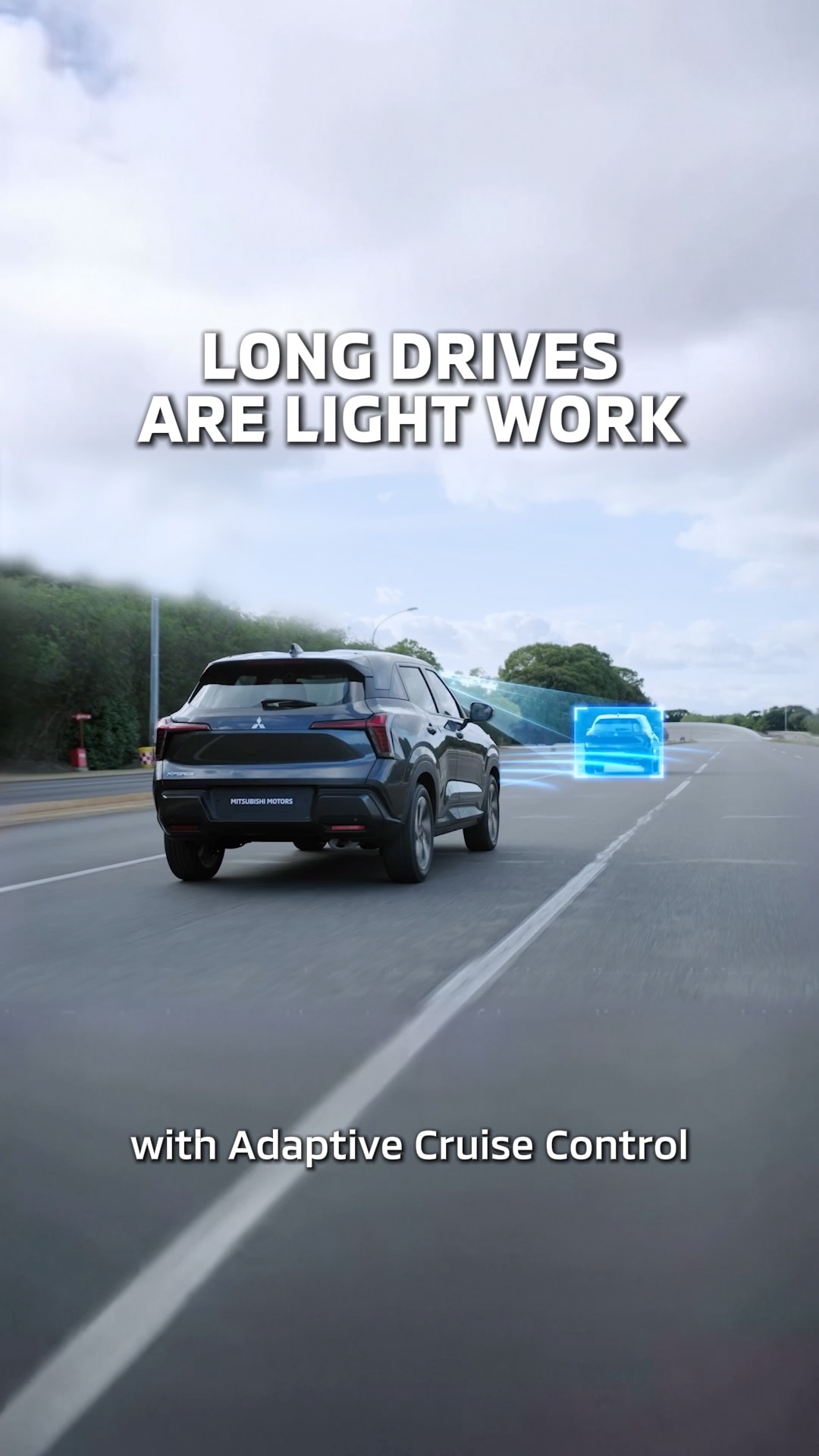 Let the Mitsubishi XFORCE do the pacing. Adaptive Cruise Control keeps ...