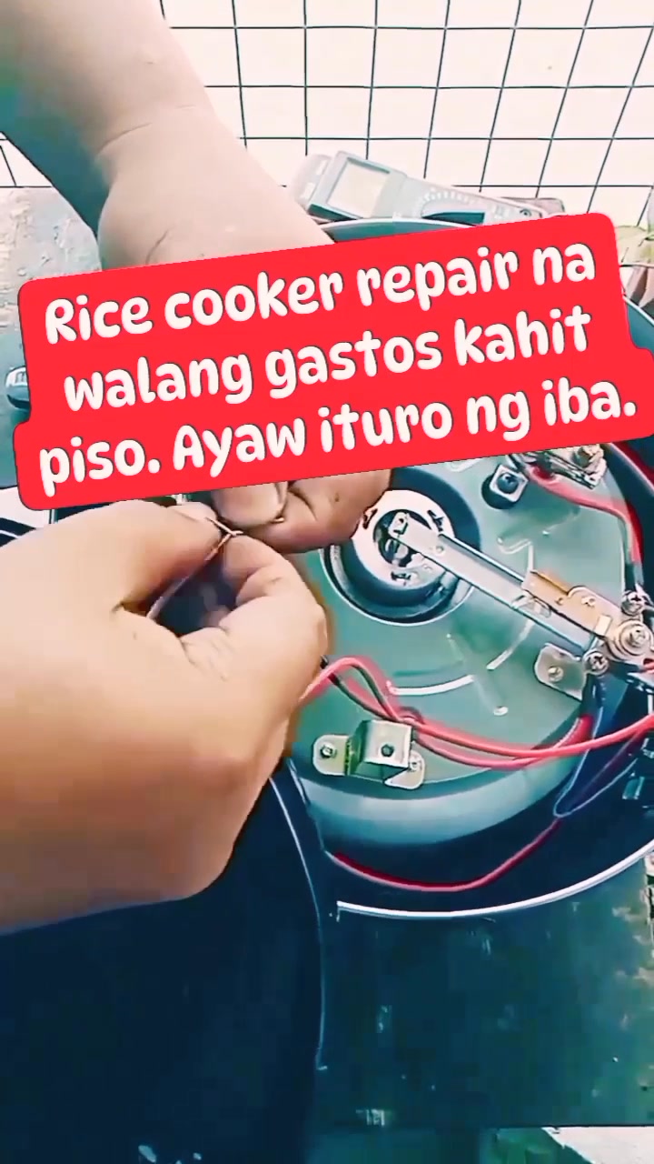 Ayaw ito ituro ng iba. Walang gastos na pagrerepair ng rice cooker. 👇👇👇 ...