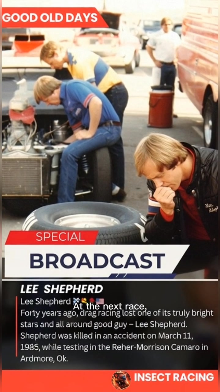 In March '85, drag racing lost a giant. Lee Shepherd was killed in a ...