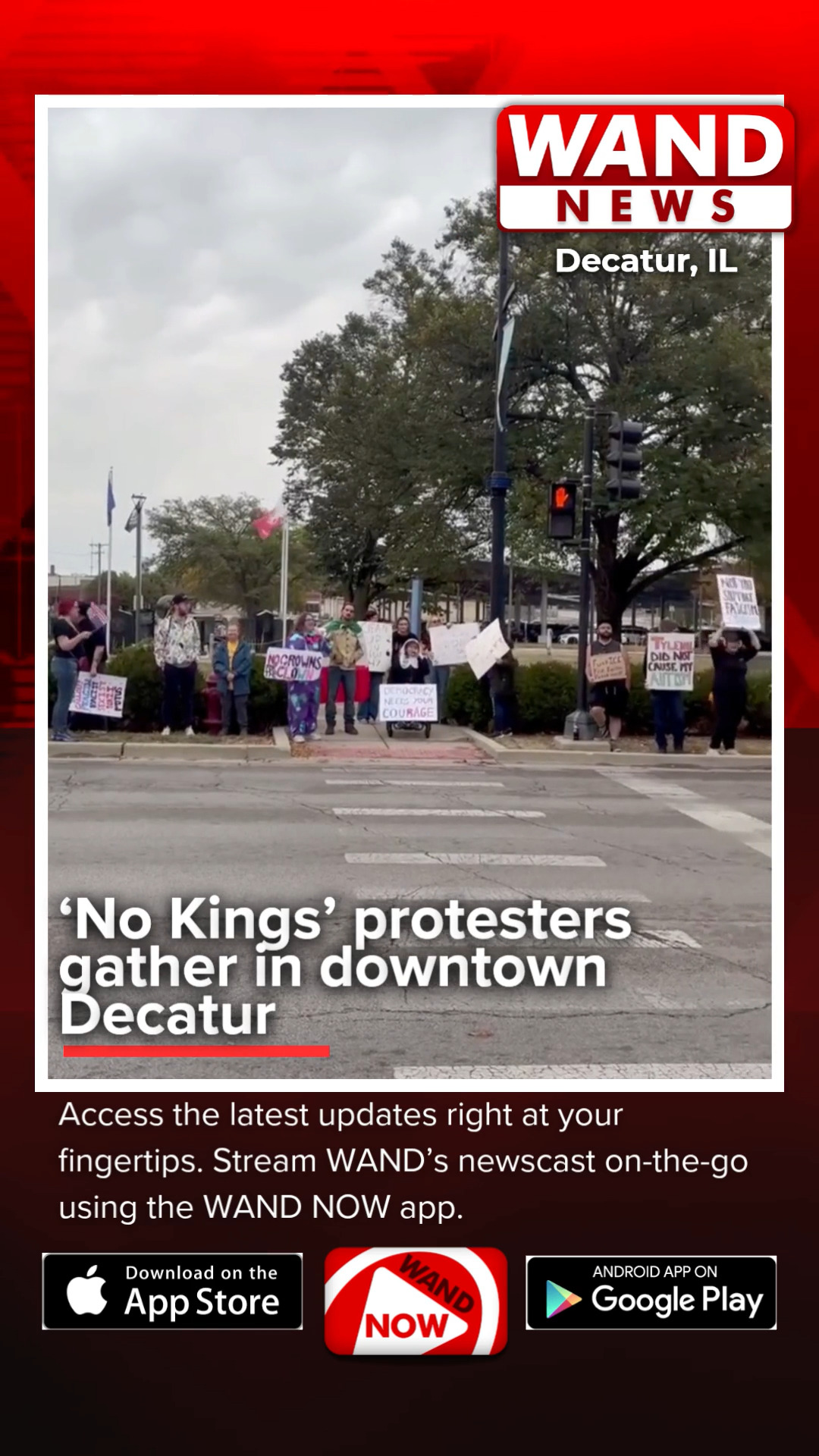 Decatur residents on both sides of the political spectrum gathered near ...