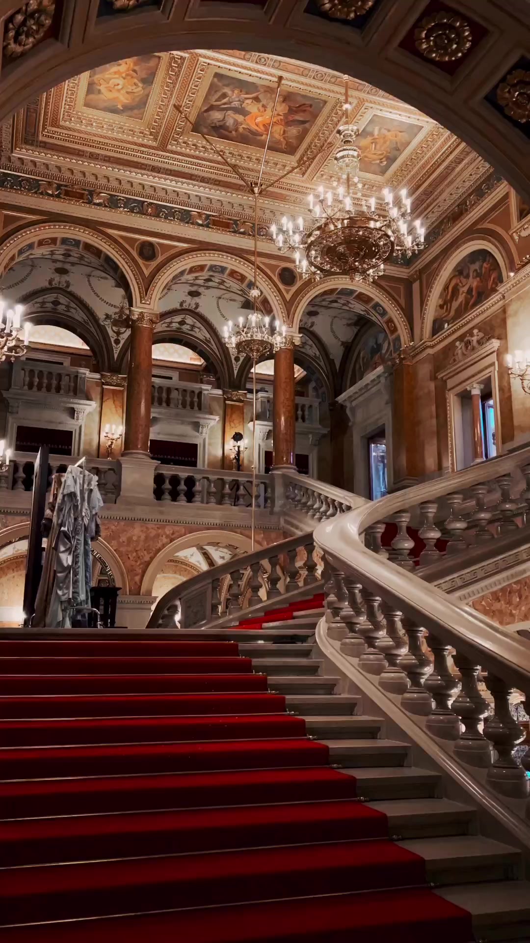 The interiors of the Hungarian State Opera House are truly