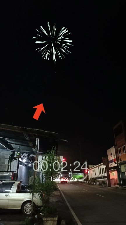 Fireworks Light Up the Night Before New Year’s Eve‼️Even though it is ...