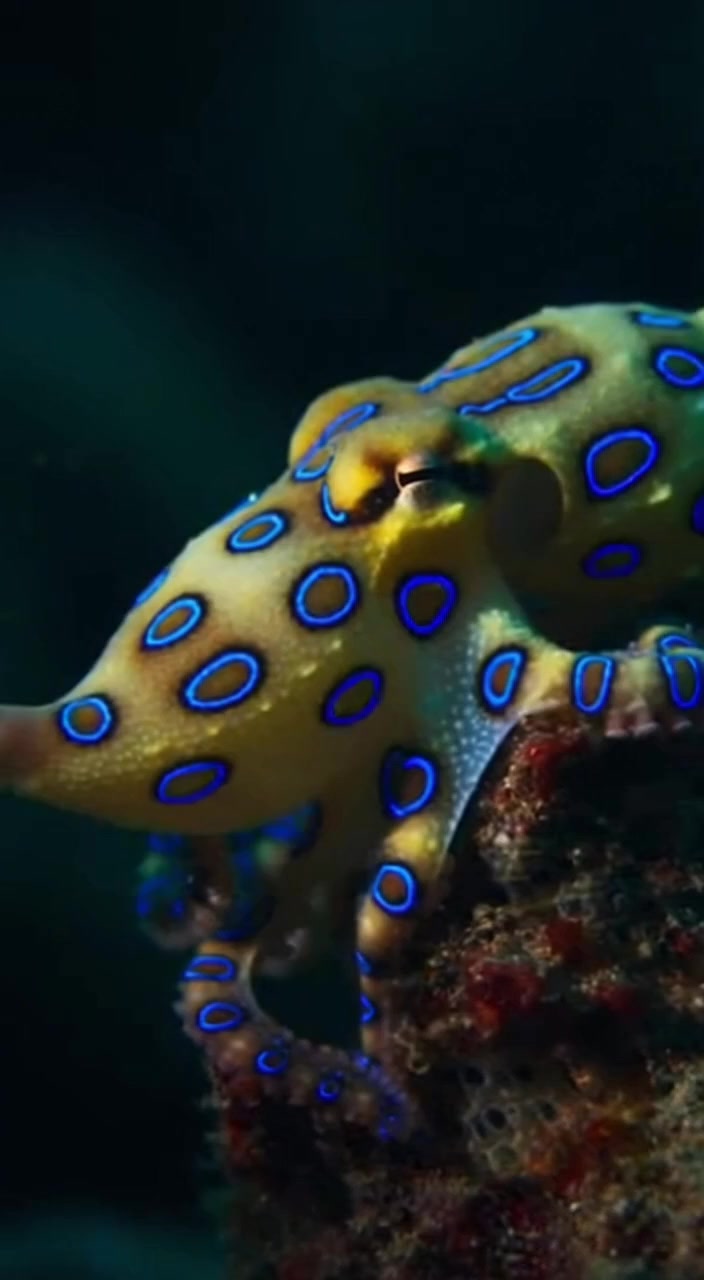 The blue-ringed octopus, found in the Indo-Pacific region, carries one ...