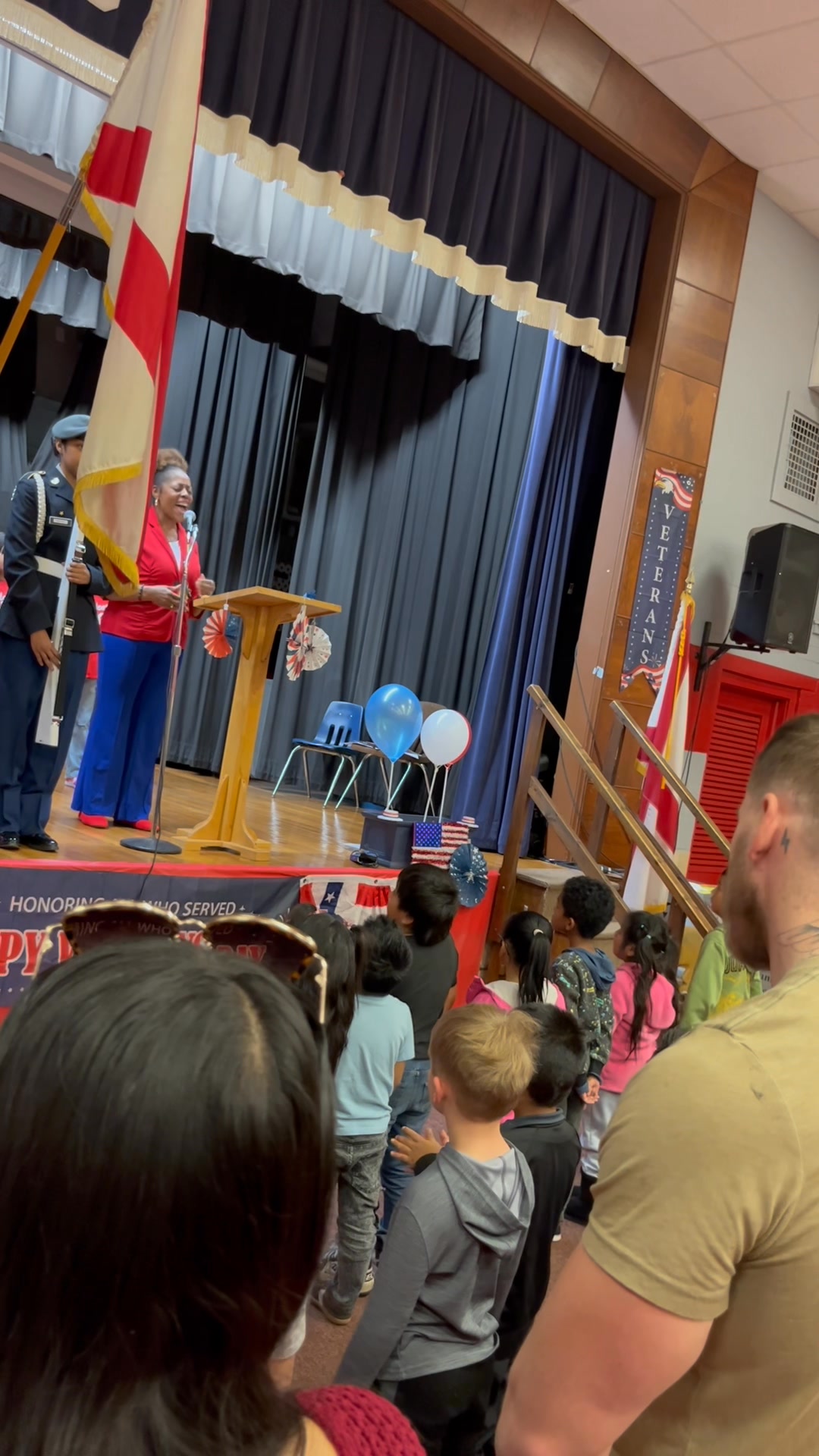 Mrs. Caston singing the Star Spangled Banner 🇺🇸 | West Decatur ...