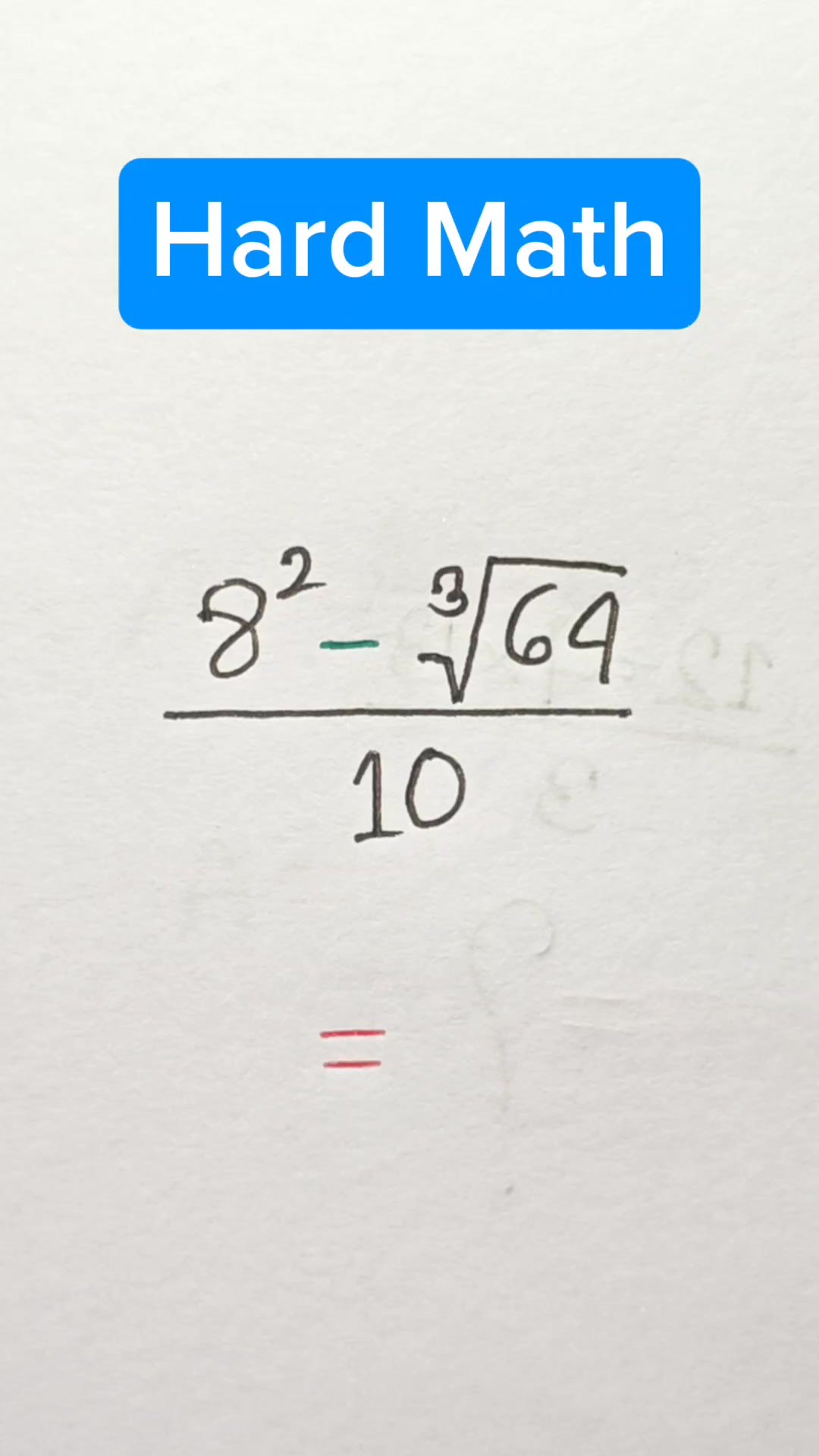 1 minute Hard Math Test 💯.. can you solve this!! #iqtestextend # ...