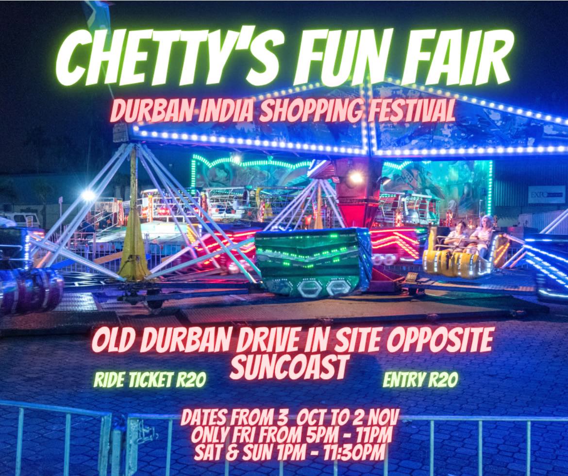 Durban India Shopping Festival 2025 Chetty's Fun Fair Come live a ...