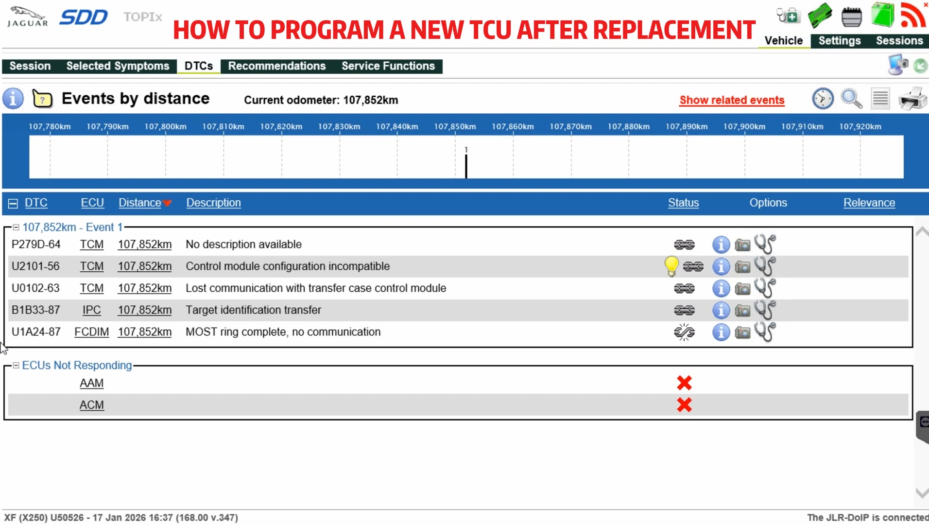 HOW TO PROGRAM A NEW TCU AFTER REPLACEMENT ON JLR VEHICLES #jlr #tcu # ...