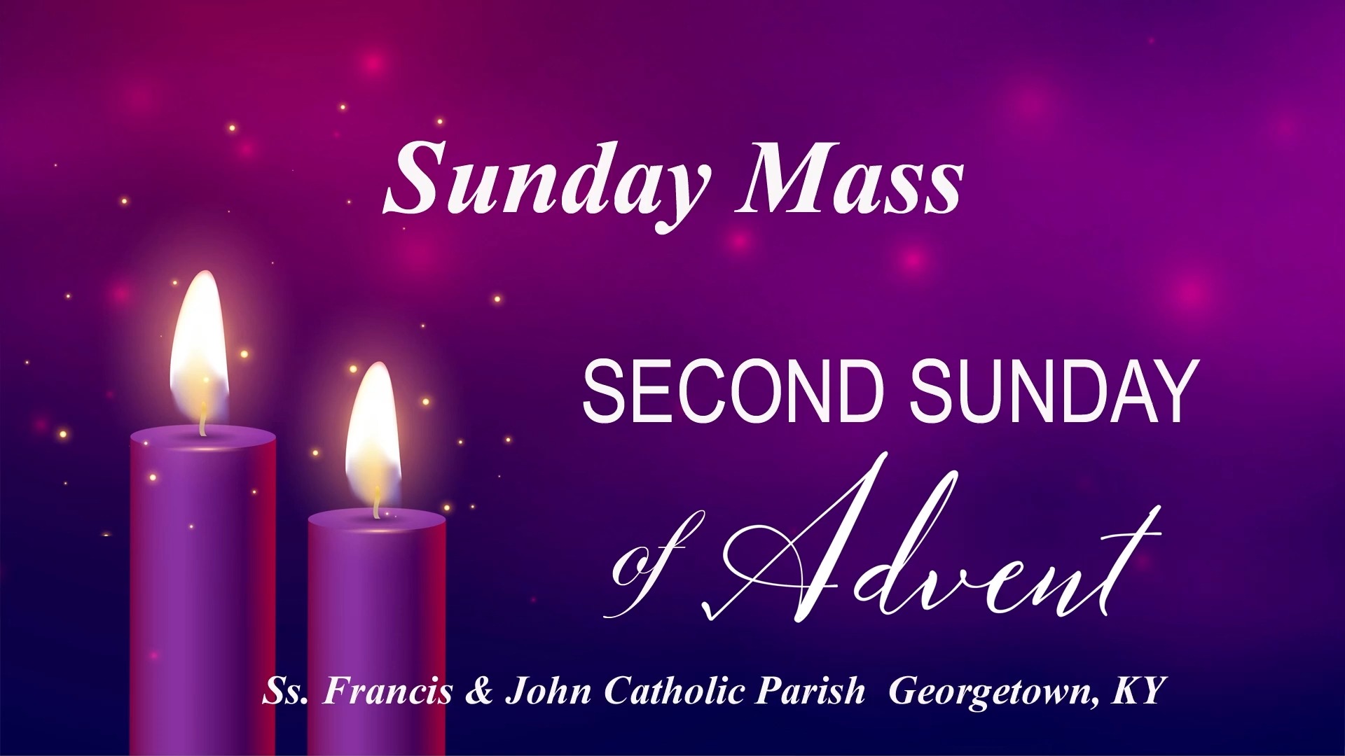Thank you for joining us for the Second Sunday of Advent Mass as we ...
