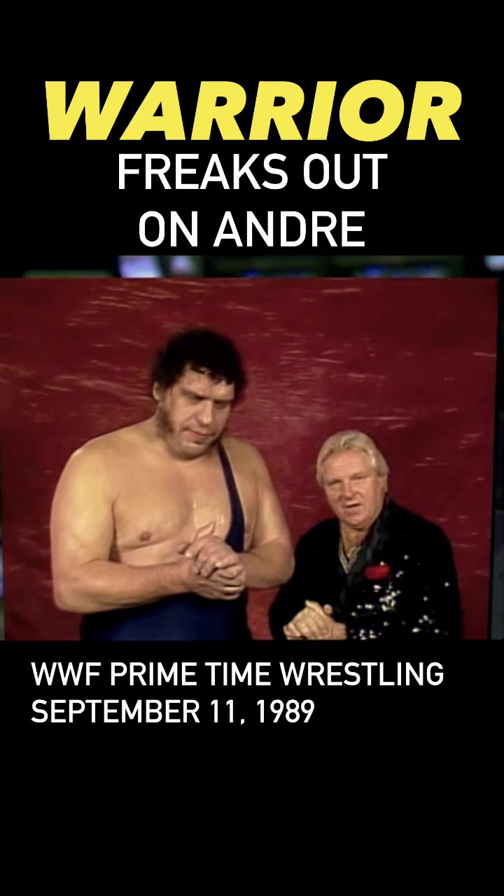 Bobby Heenan Compares Warrior to Andre the Giant #classicwwe