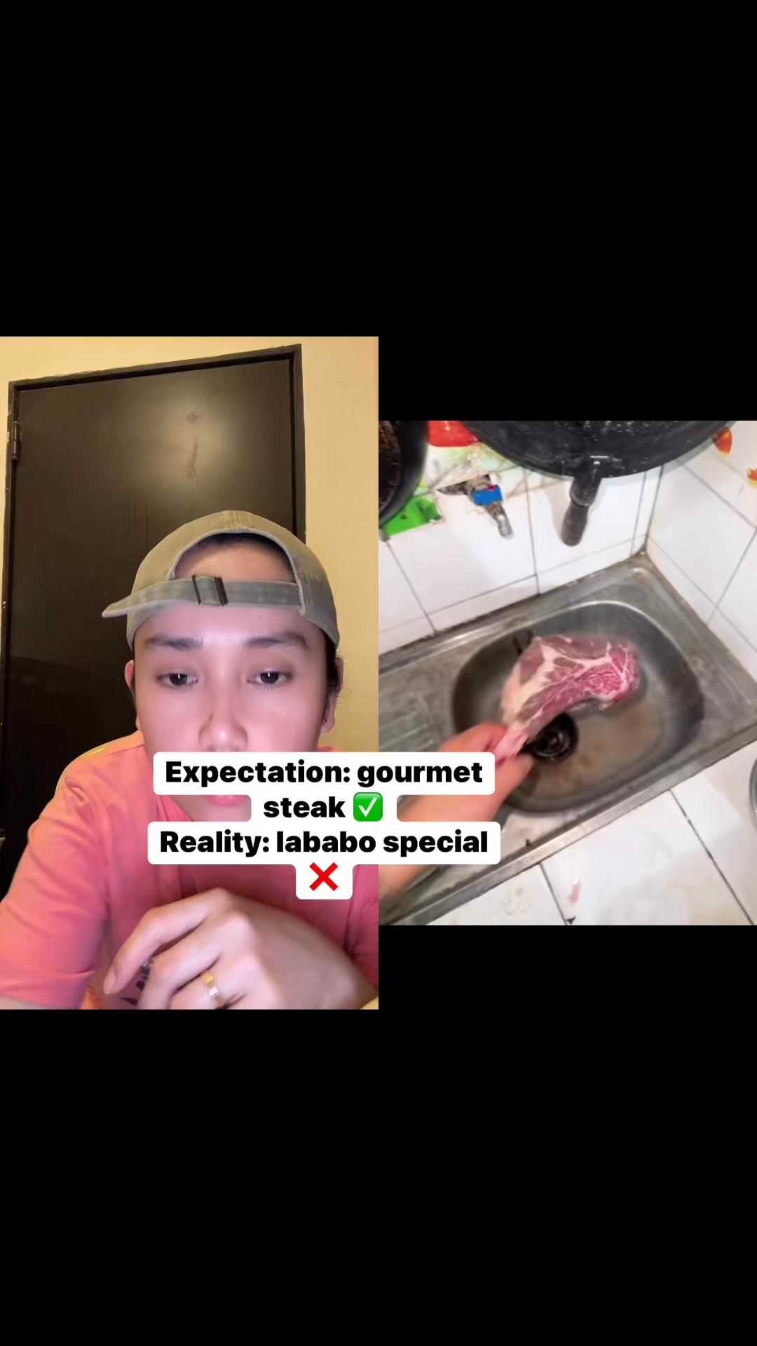 Expectation: gourmet steak Reality: lababo special Jarmaida Amilussin ...