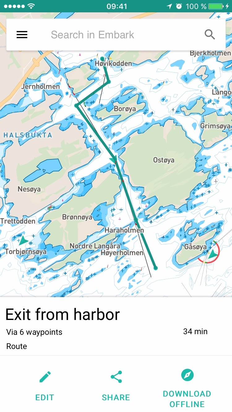 Embark: User-friendly personalized nautical charts