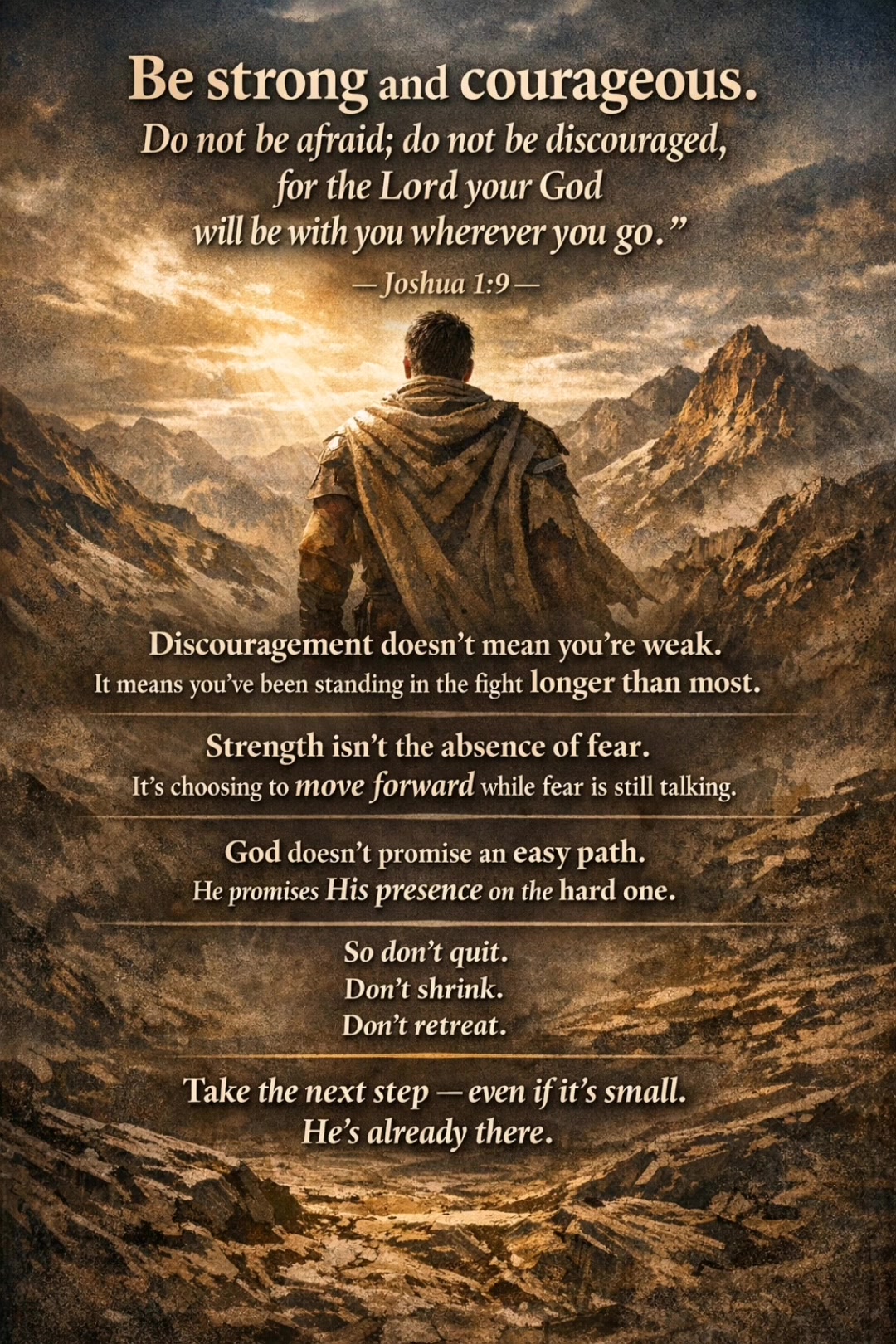 Some of you are discouraged — not because you’re weak, but because you ...
