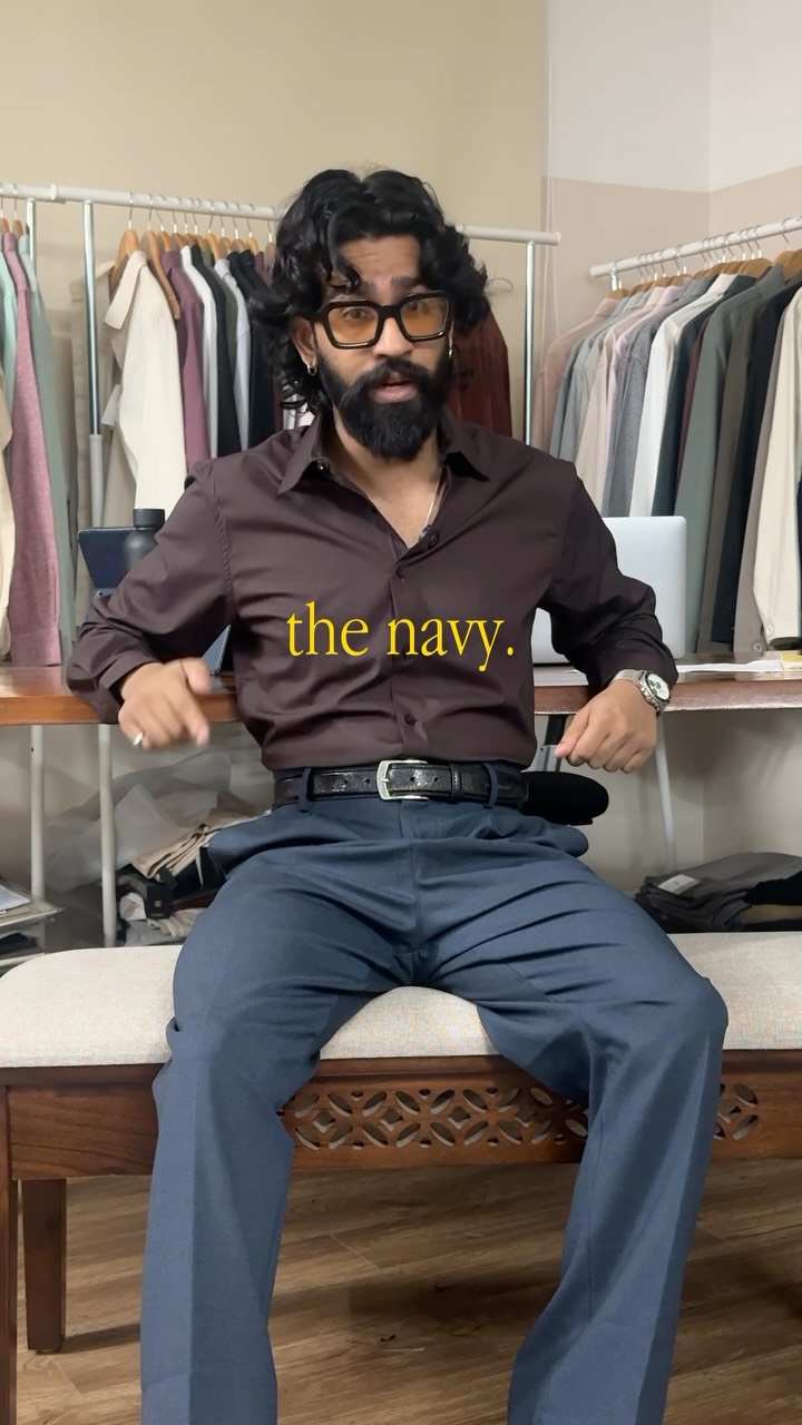 blue dress pants shirt combo One navy trouser. Four shirts. Four outfits — without thinking about a single one., That’s not luck. We design shirts and trousers as a system. Before anything goes on the site, it’s matched against marked 50% back button Size:39.5 kim kardashian black dress