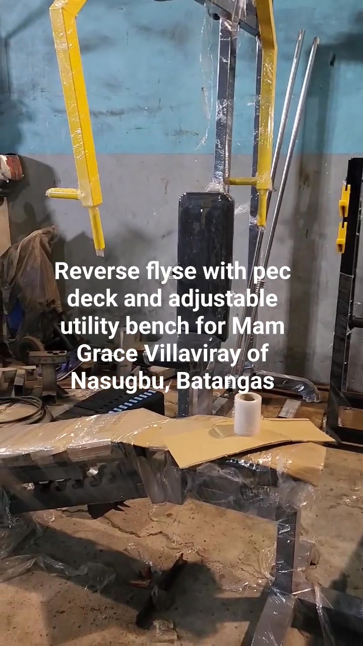Reverse flyse with pec deck and adjustable utility bench for Mam Grace ...