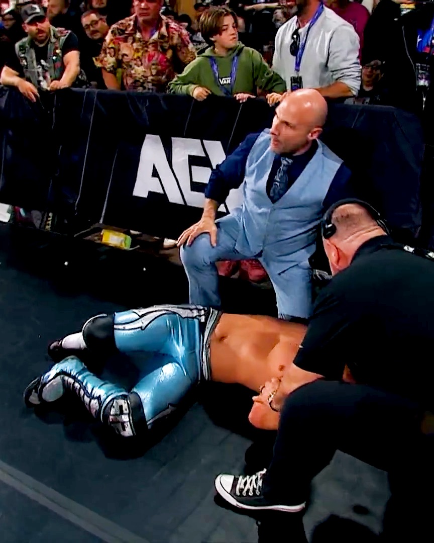 Dante Martin may be unable to continue 😱 #AEWCollision is LIVE NOW on ...