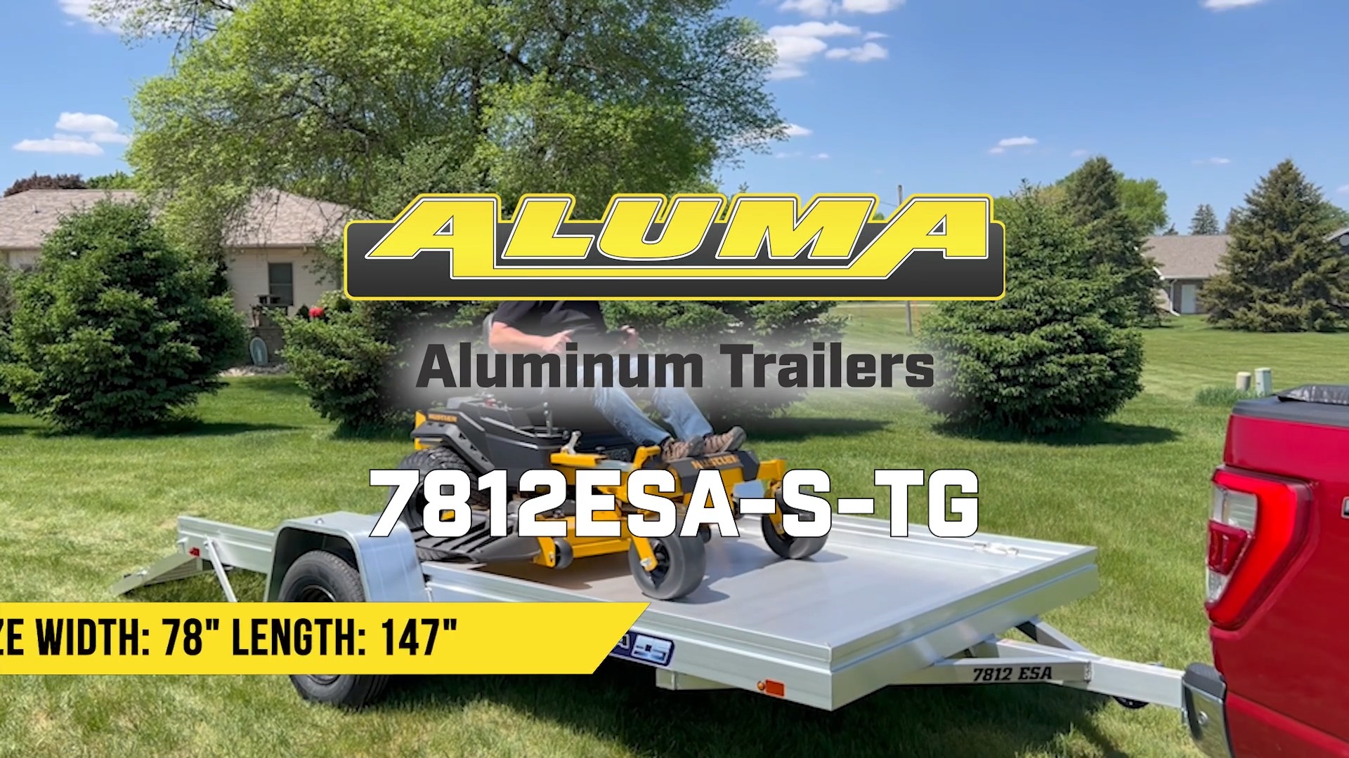 The Aluma 7812ESA-S-TG has a 3500# rubber torsion axle, black steel ...