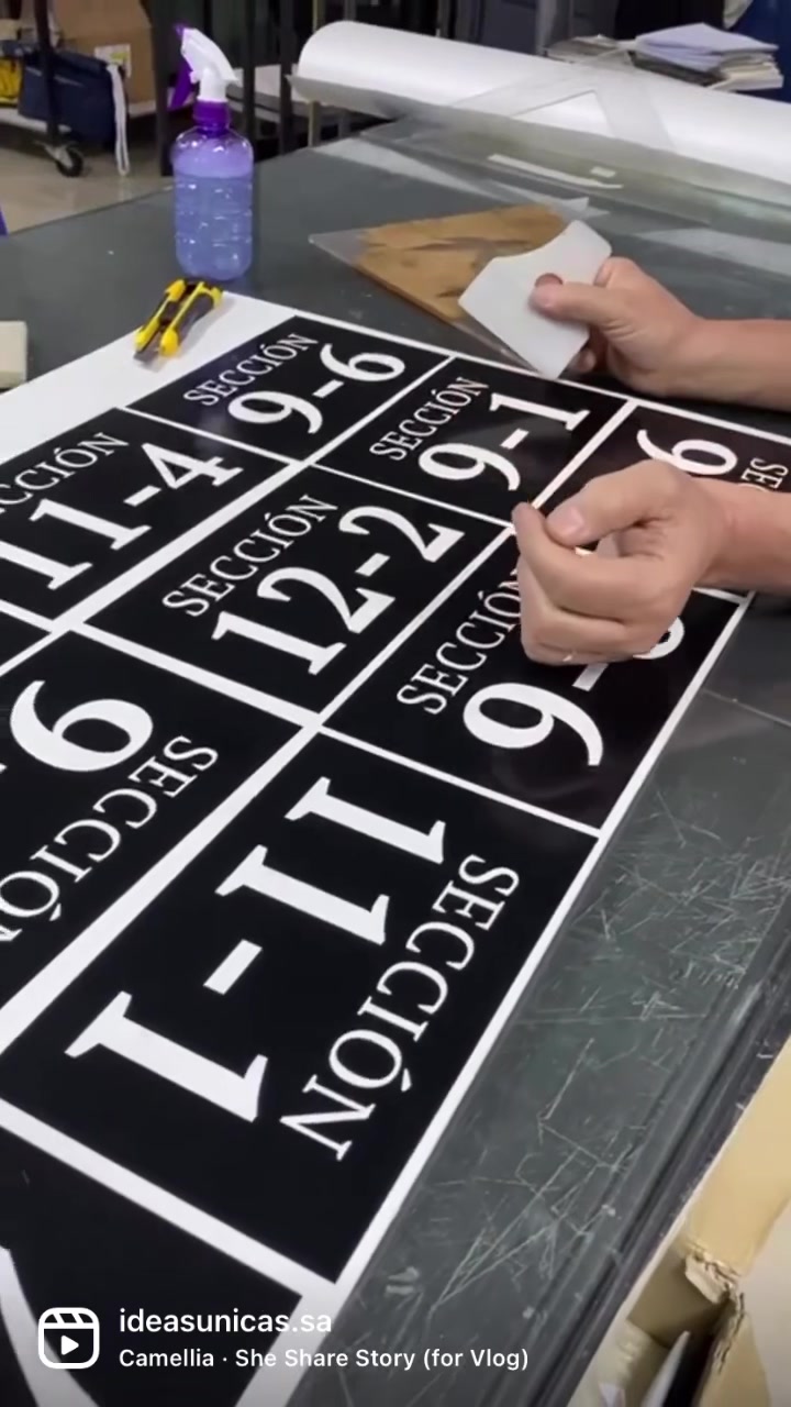 Rótulos en vinil adhesivo pegado sobre PVC de 3mm ☺️ . . . . # ...