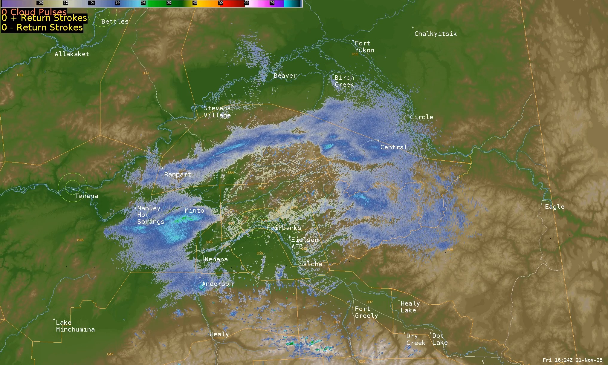 Areas of snowfall are already starting to set up over the Central and ...