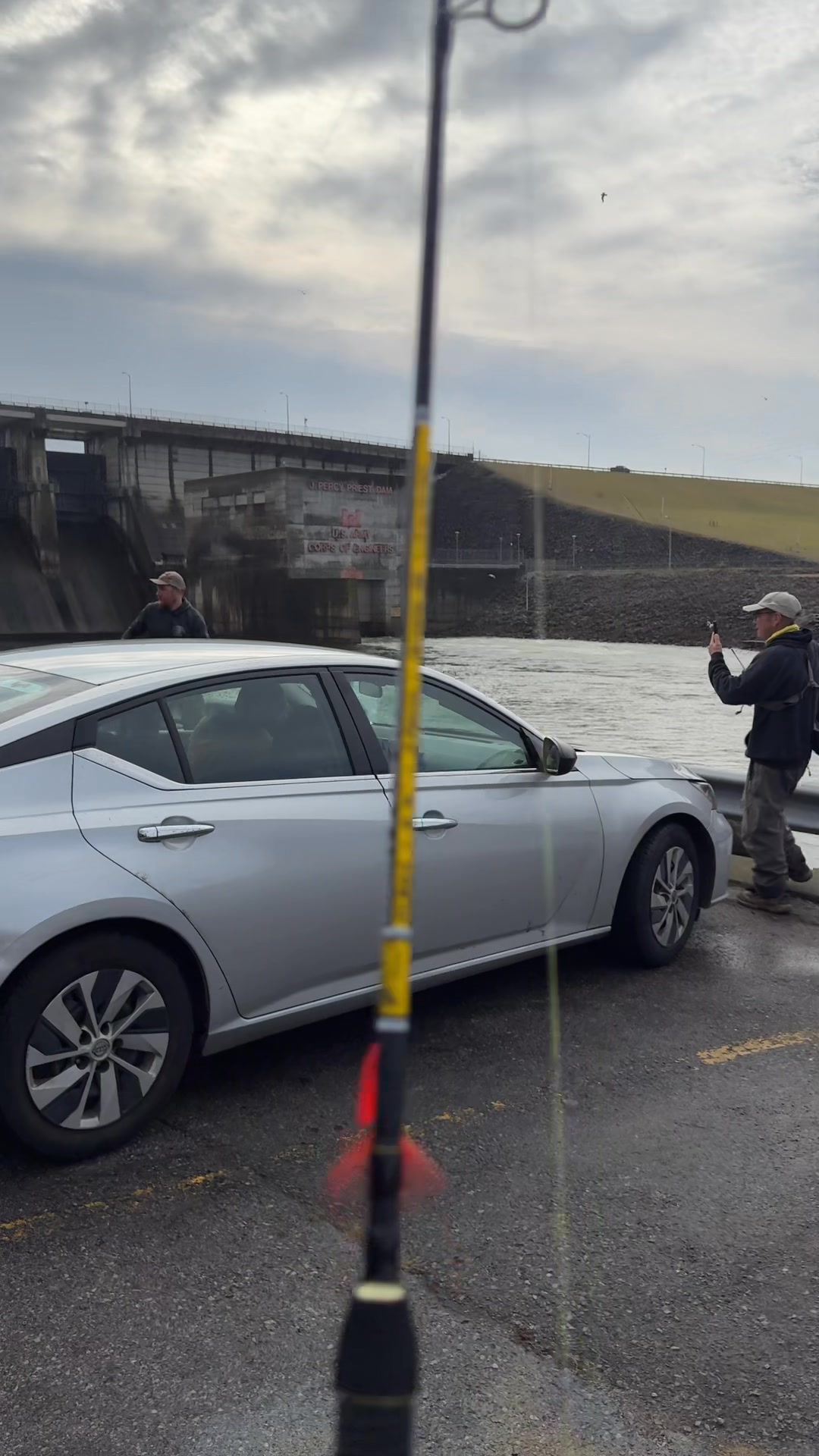 Trout truck showed up at J Percy Priest Dam in Nashville this morning ...