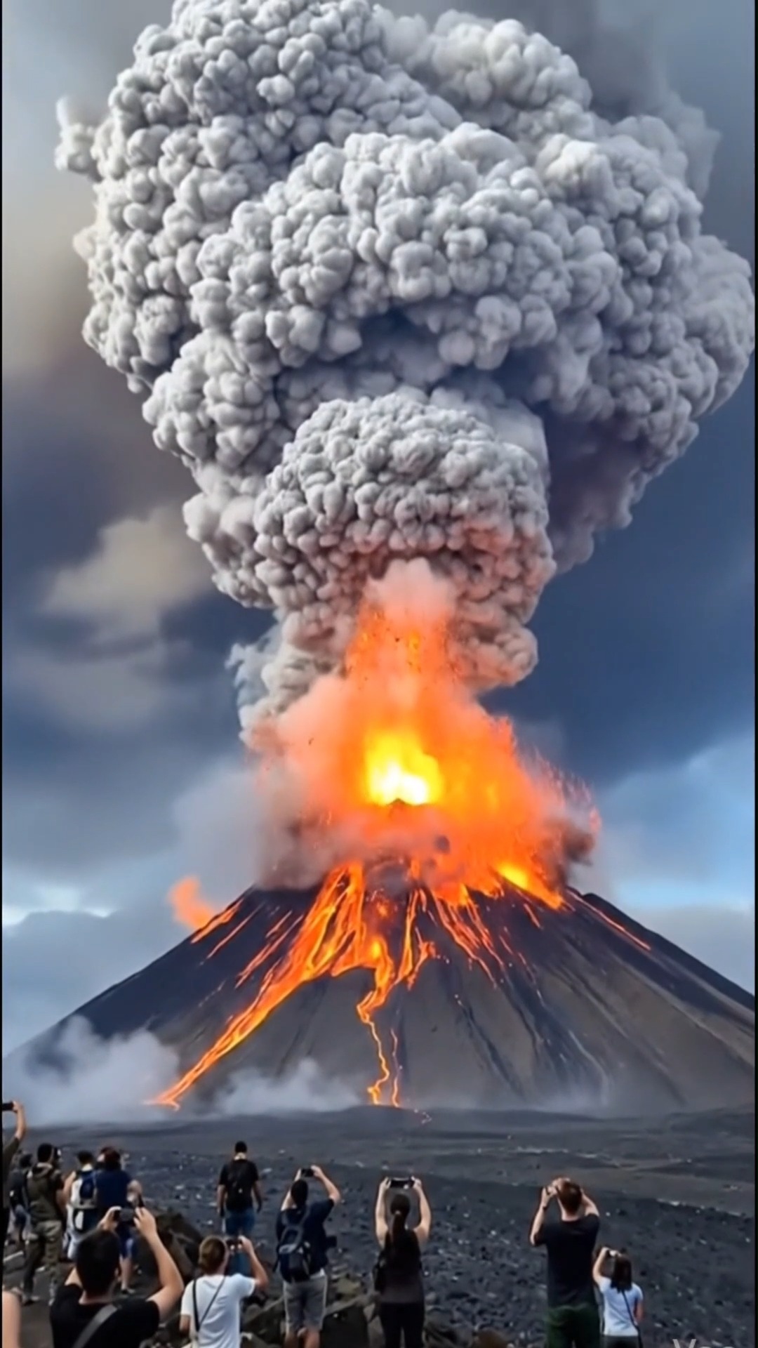 THE VOLCANO JUST HIT “OVERPRESSURE” 🌋💥 One deep rumble… then the sky ...