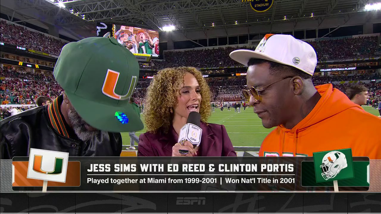 Miami national champions Ed Reed and Clinton Portis talk about how this ...