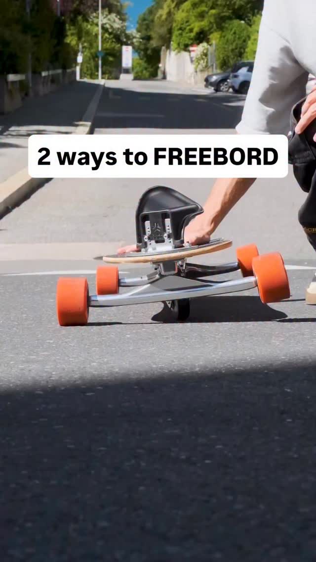 2 ways to freebord #freeboard #skateboard #freebord | Freebord