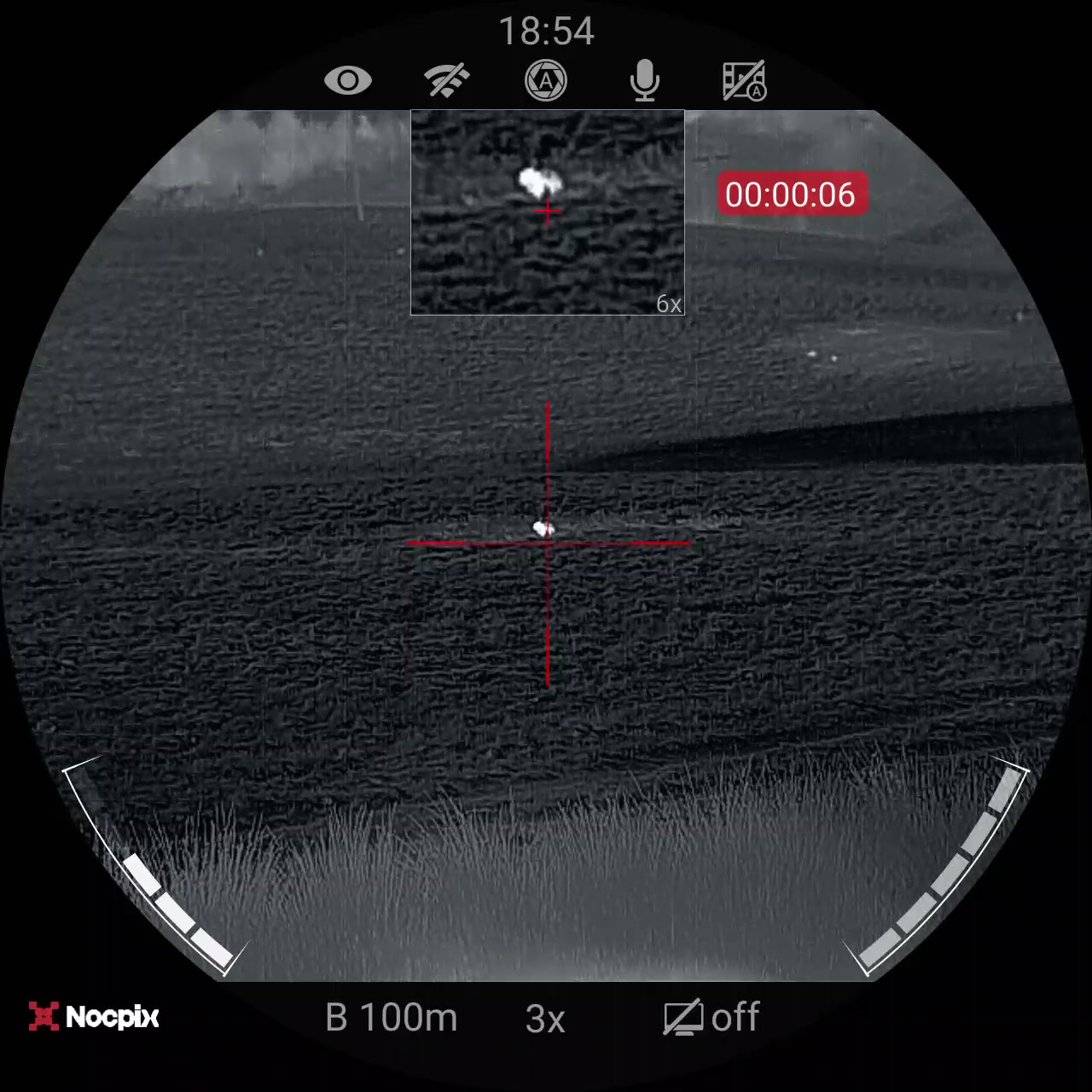Out with the absolutely amazing Nocpix Ace H50r Thermal scope!! Checked ...