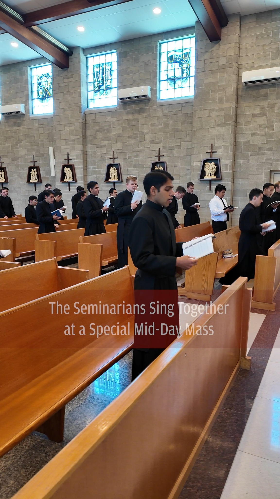 The Seminarians Sing Together at a Special Mid-Day Mass | LC Cheshire