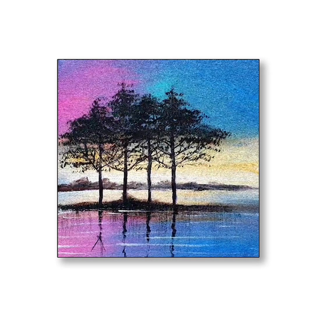 Easy acrylic painting 🎨 ️ ️ Amazing 😍😍😍 . . . . . . . #acrylicpainting ...