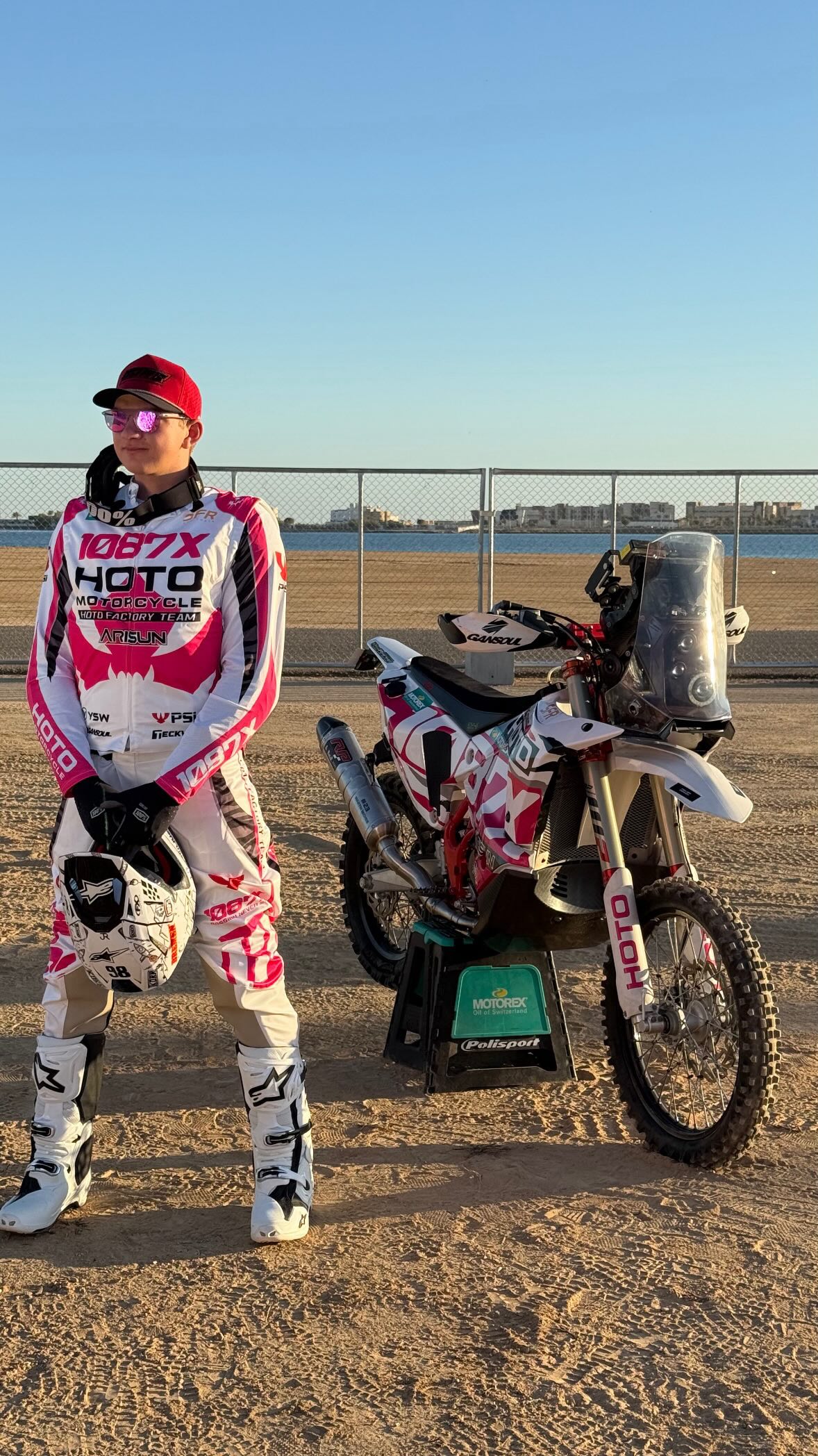 Locked in and loading up for Dakar 2026 🇸🇦🏁 Mason is in the final ...