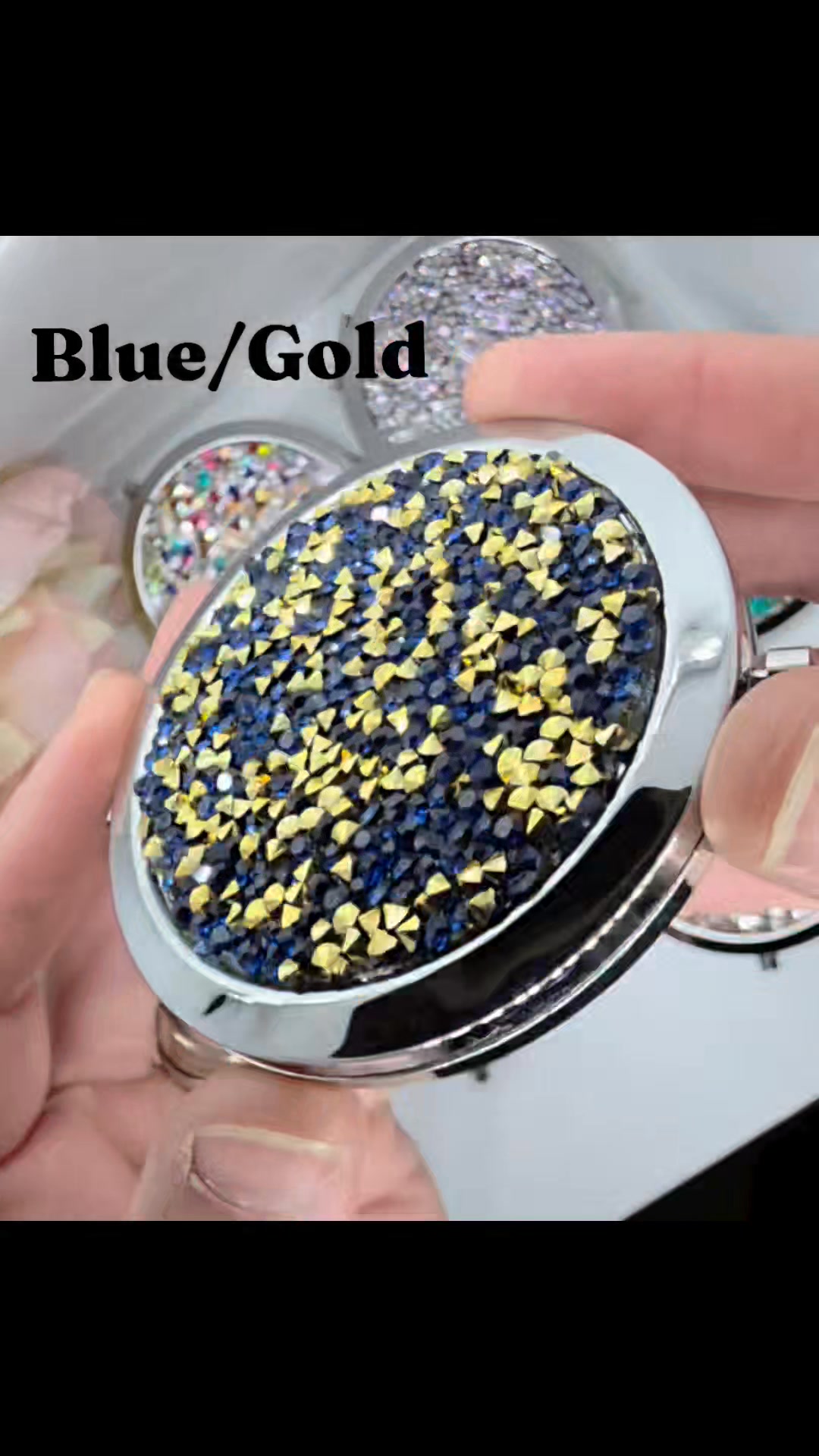 Y'ALL!!!! CHECK OUT WHAT I JUST MADE! Super cute Rhinestone Compact ...