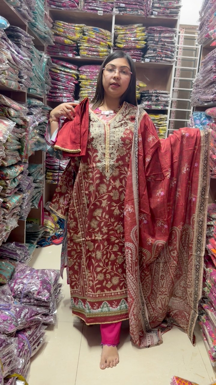 আবারো রিস্টক করা ড্রেস দাম ১২৯০ টাকা | Priyo Collection