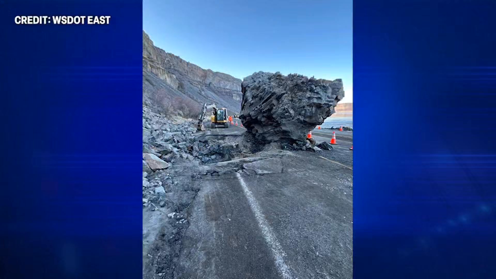 ROCK UPDATE - Sunday, January 25, 2026 GRAND COULEE, Wash - A massive ...