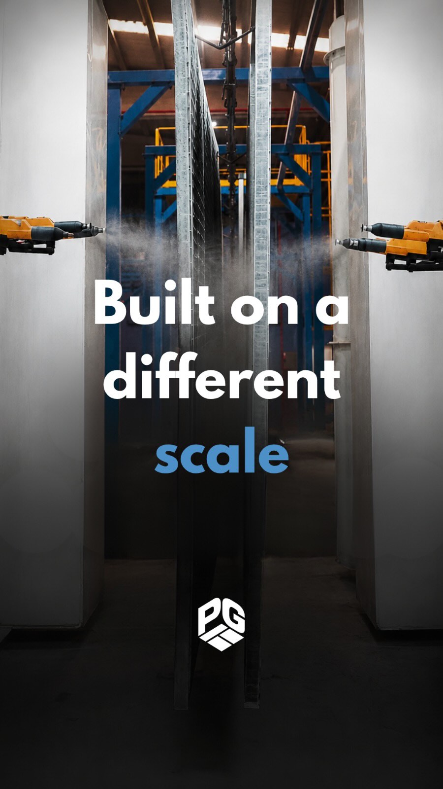 15,000+ m² of in-house production. One of the largest automated