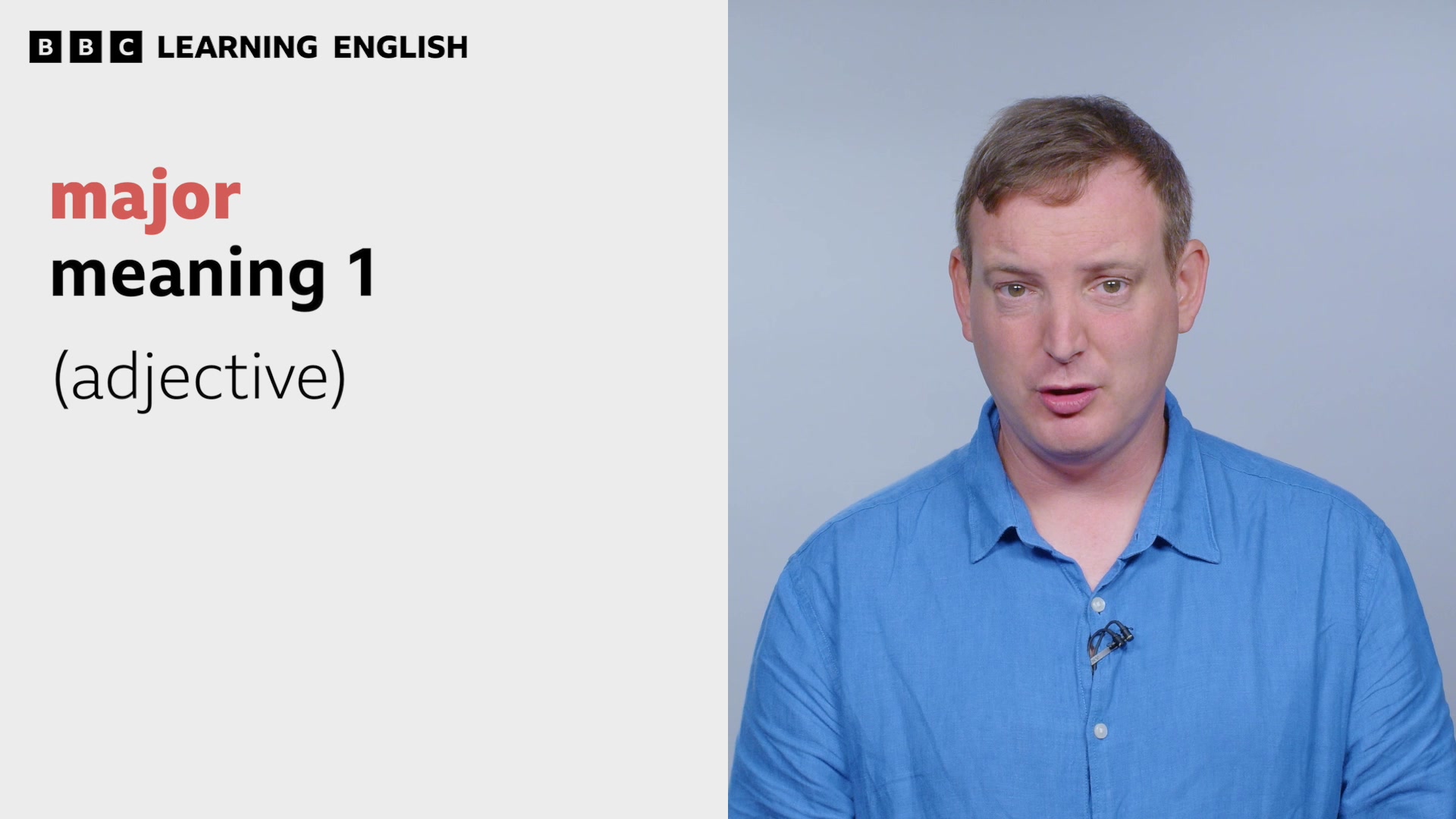 'major' can be used as an adjective, noun and verb - but what do they ...